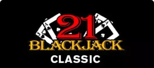 classic blackjack game card